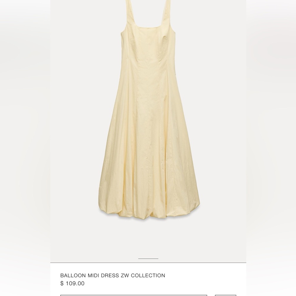 Zara balloon midi dress